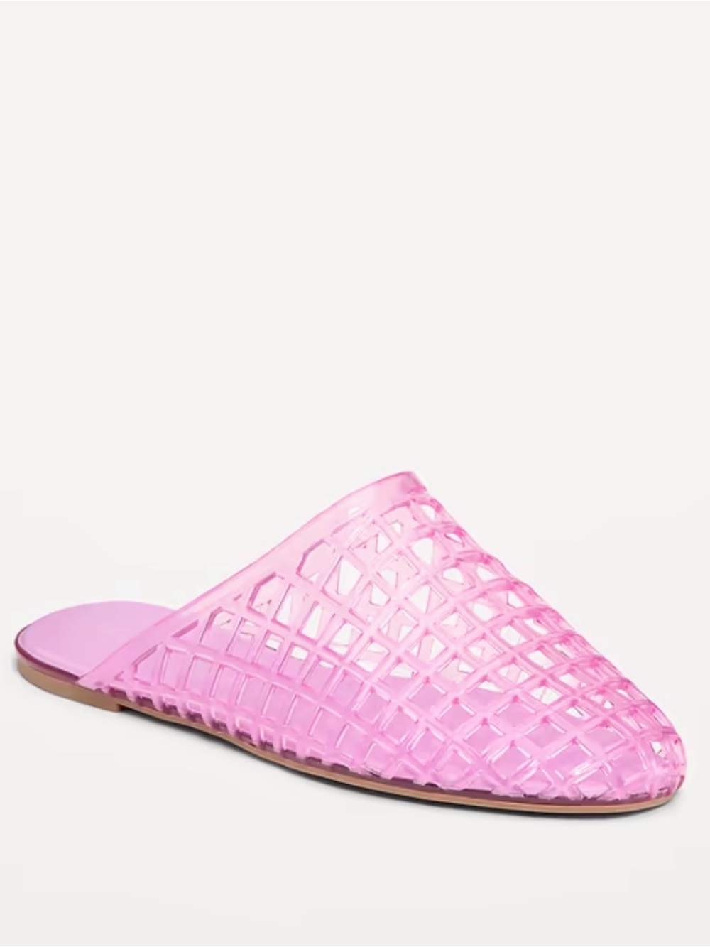 Old Navy Pink Woven Jelly Slide Mule Size 7